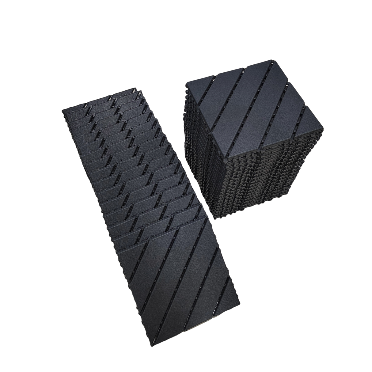 Plastic tiles, 36 pieces, 12 inches x 12 inches waterproof outdoor terrace tiles with reinforced drainage design, gray - V.I.P Digital Presence