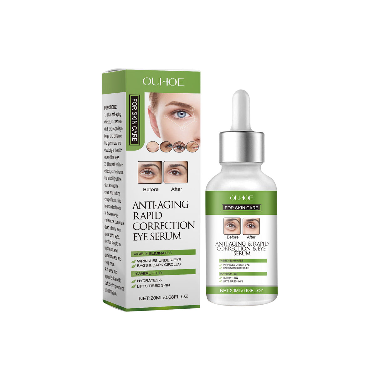 Eye Essence, Moisturizing, Repairing, Brightening, Firming And Moisturizing Eye Care Essence