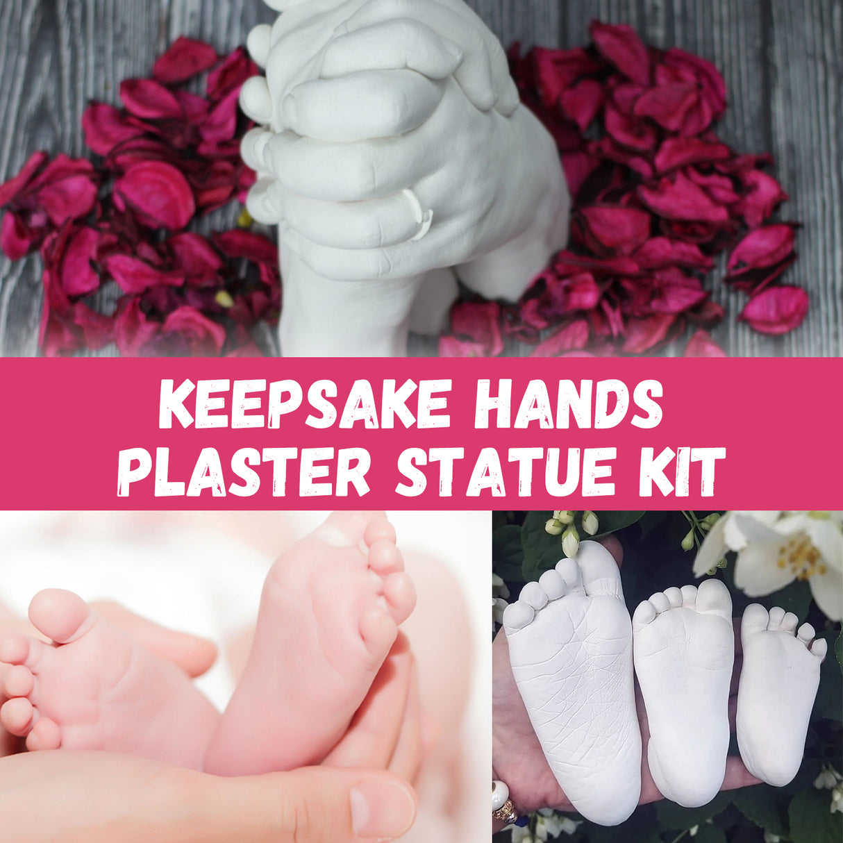Hand Casting Kit, Three-Dimensional Hand Model Plaster Clone Model Homemade Commemorative Gift Crafts - V.I.P Digital Presence