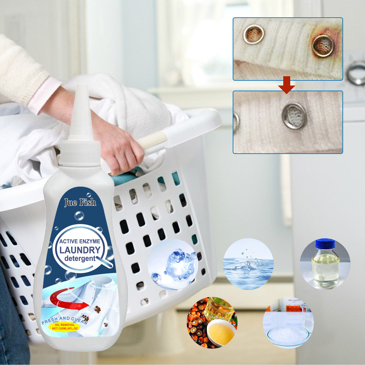 Active Enzyme Clothing Decontamination, Clothing Cleaning Remove Oil Stains Stains Perspiration Stains Pen Stains Drink Stains - V.I.P Digital Presence