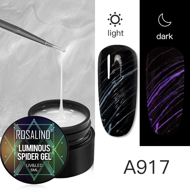 ROSALIND Gel Spider Line For Nails Art Gel Polish UV Colors Painting Gel Nail Polish Spider Gel Lacquer Web Stickers Gel Polish - V.I.P Digital Presence