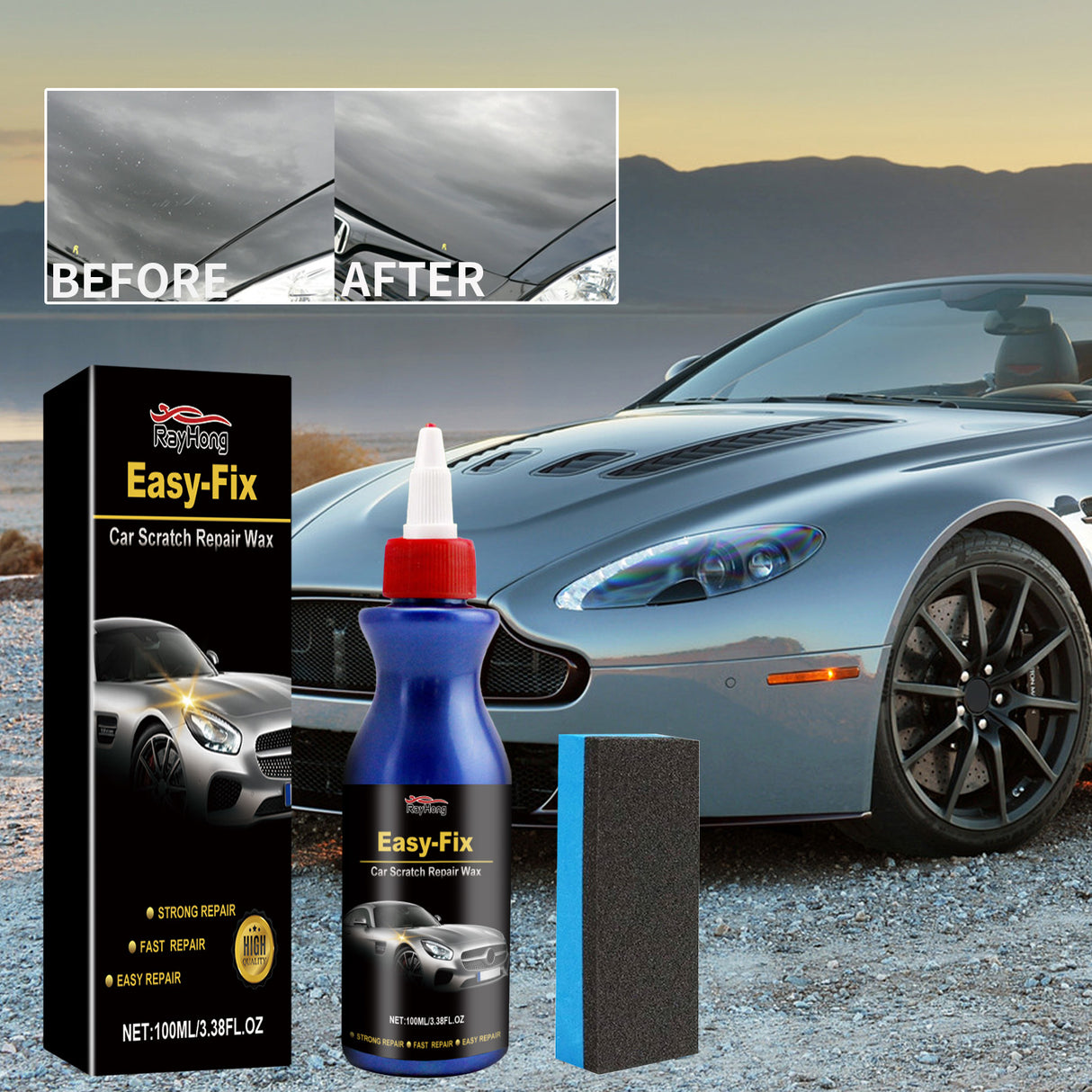 Car Scratch Repair Wax, Automotive Paint Scratch Repair Abrasive Polishing Coating Finish Maintenance - V.I.P Digital Presence