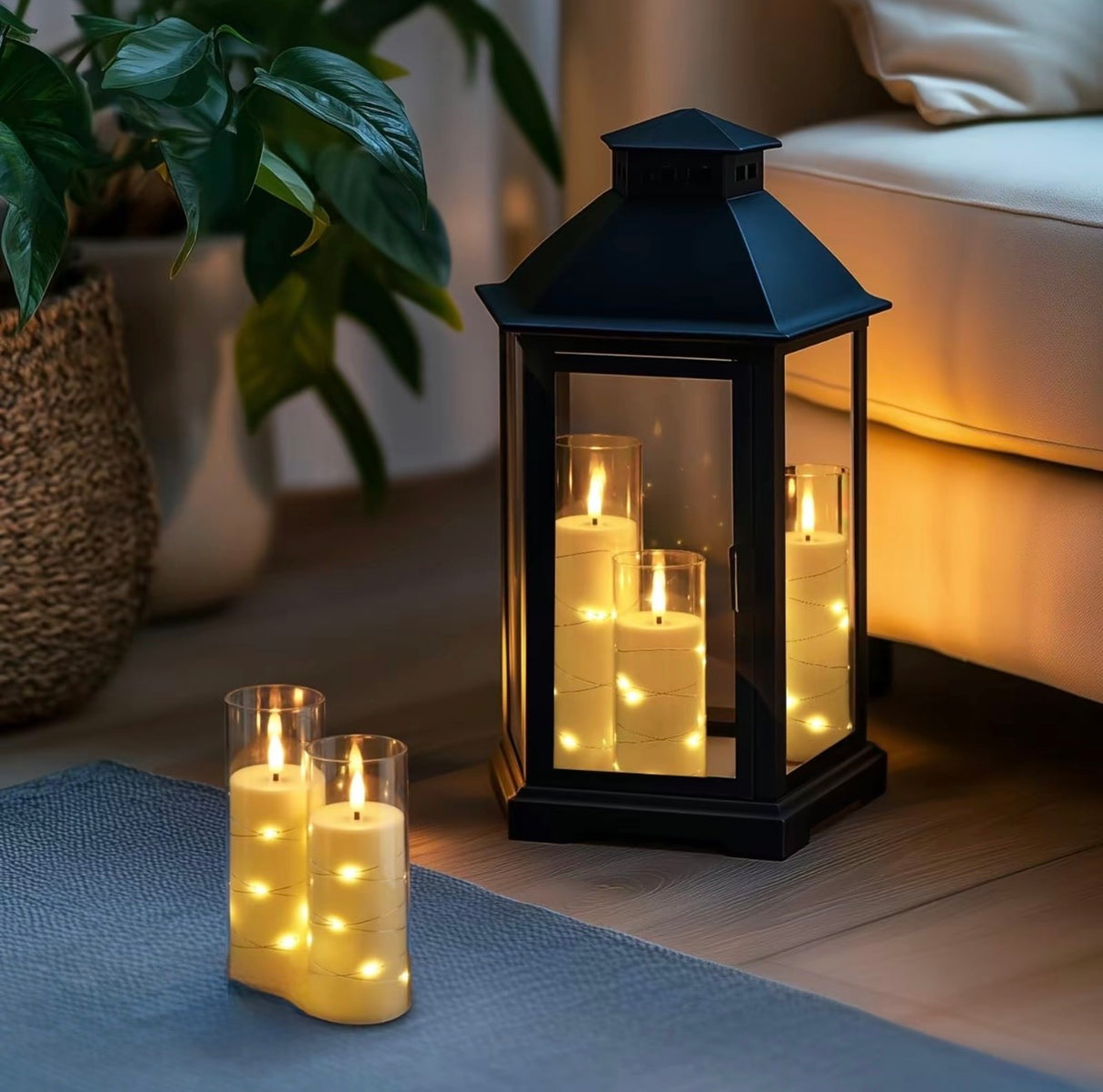 StarGlow LED Pillar Candles