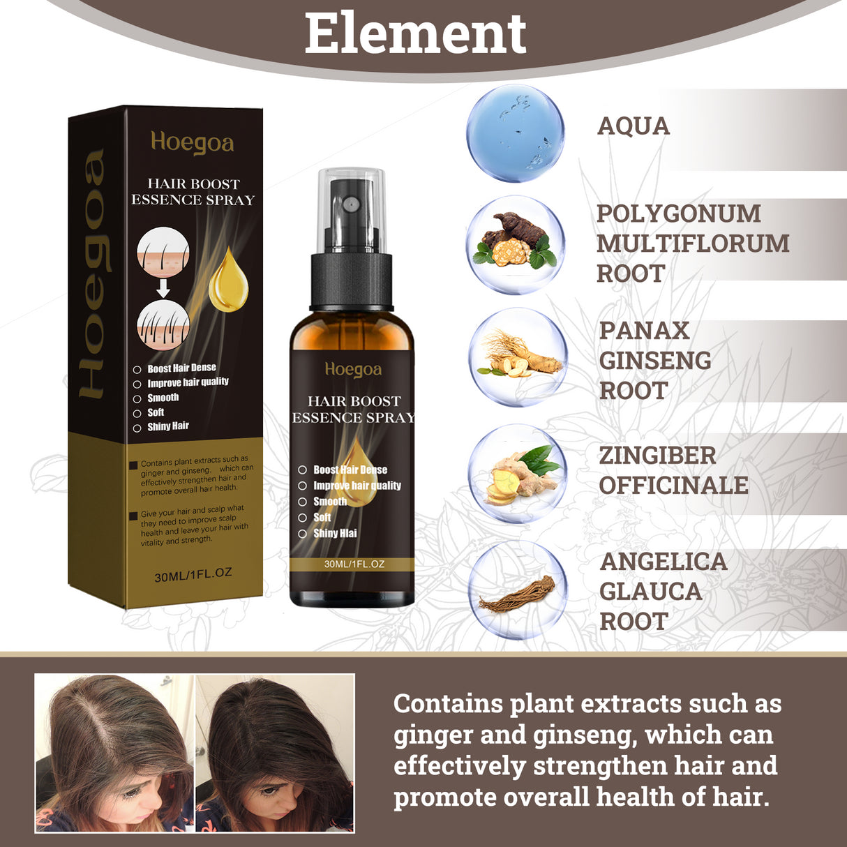 Hair Enhancement Spray Anti-Loss Hair Enhancement Repair Strong And Dense Hair Treatment Spray - V.I.P Digital Presence