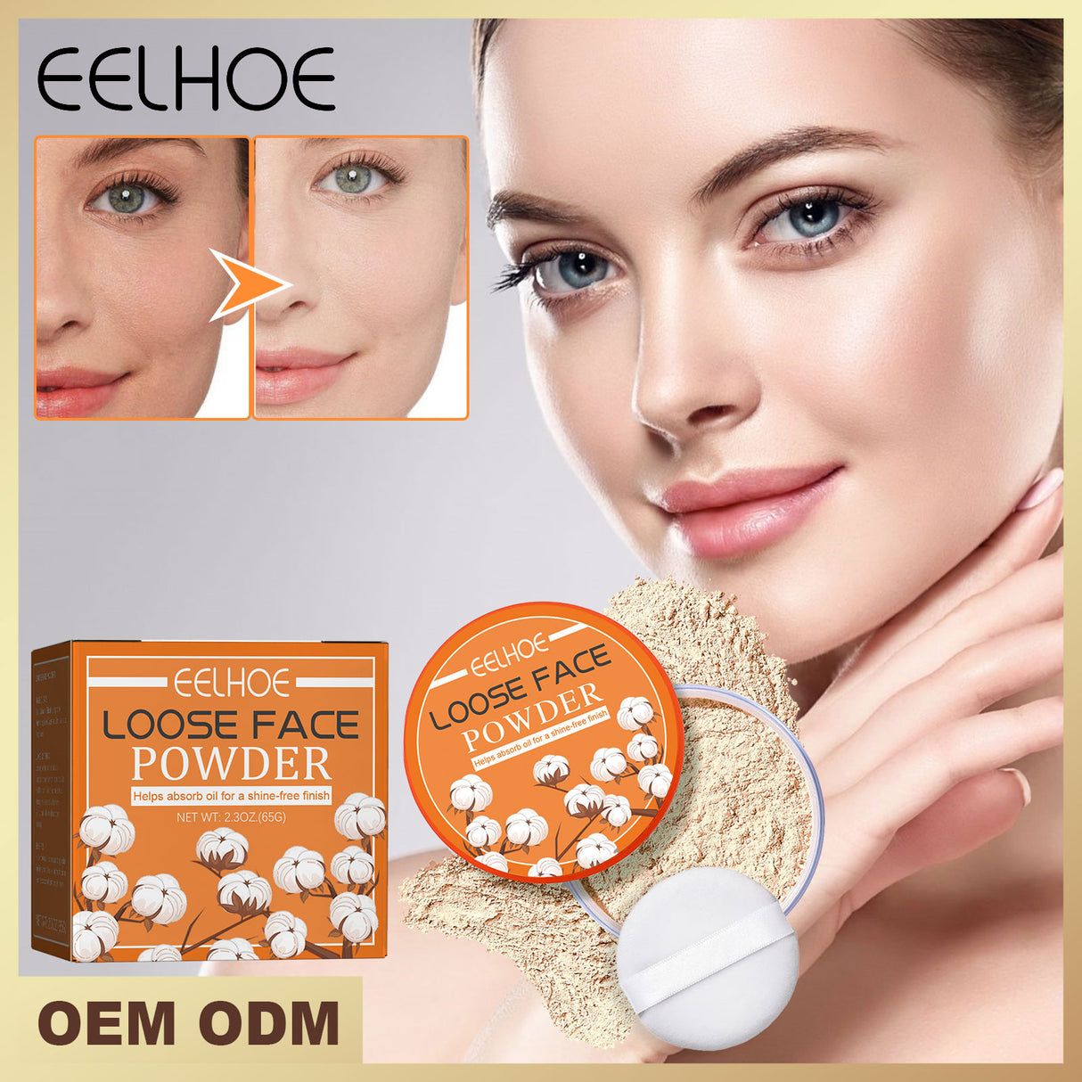 Loose Powder, Fade Fine Lines, Waterproof, Sweat Resistant Makeup Natural Concealer Complete Makeup Powder Light And Delicate - V.I.P Digital Presence