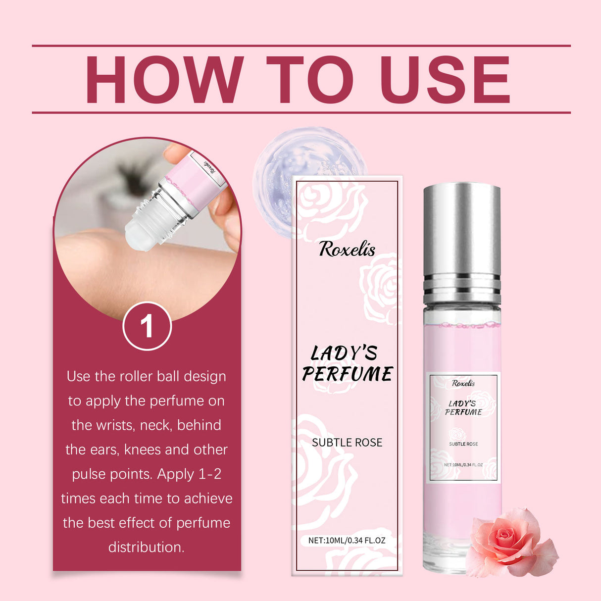 Rose Fragrance Fresh Powder Perfume, Natural Fragrance Niche Charming Charm Perfume Pheromone Fragrance Eau De Toilette - V.I.P Digital Presence