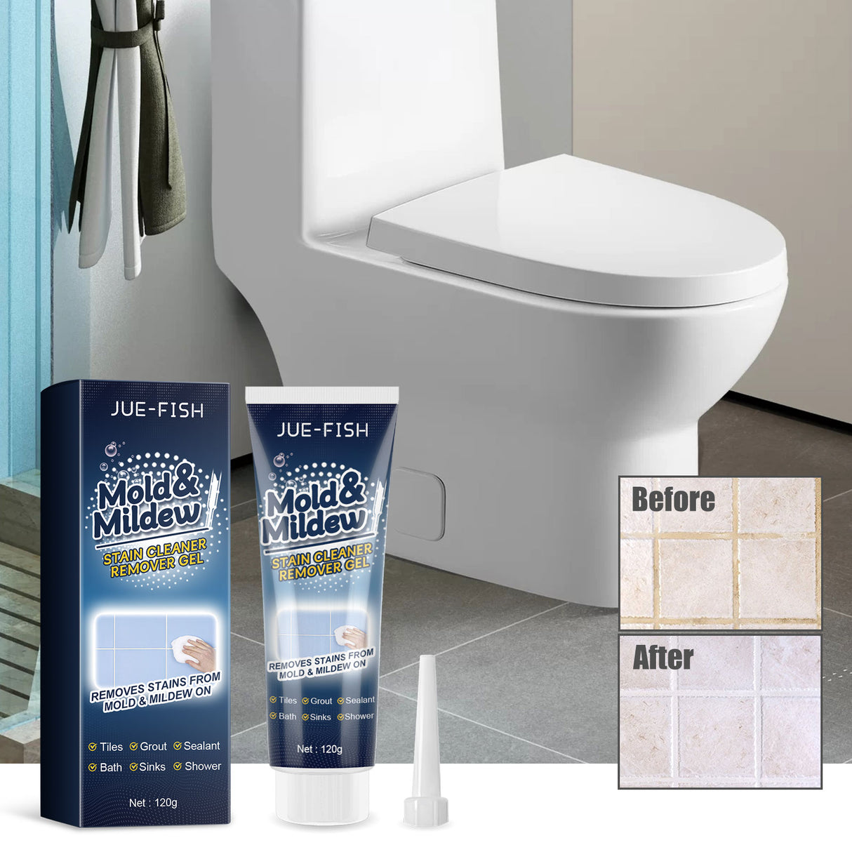 Mildew Remover Gel Multi-functional Mildew Remover Wall Tile Gap Bathroom Ceiling Cleaner - V.I.P Digital Presence