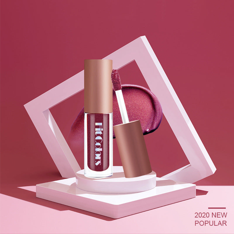 Fit Colors Metallic Non-Stick Cup Lip Gloss Pearlescent Diamond Lip Polarized Lip Glaze Liquid Lipstick - V.I.P Digital Presence