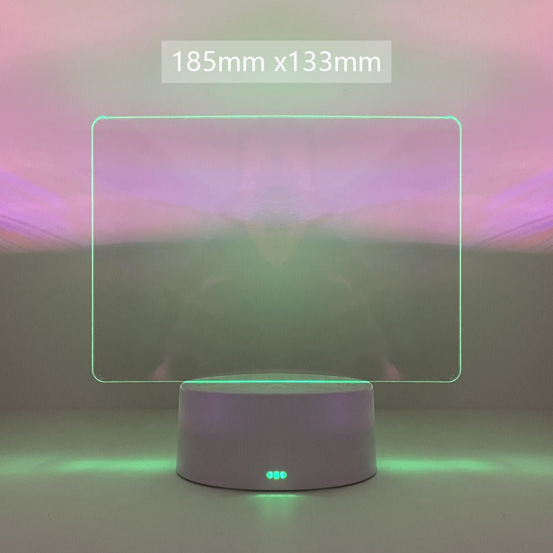 Take Down Notes And Light Up Your Space Transparent Luminous Acrylic Noteboard - V.I.P Digital Presence