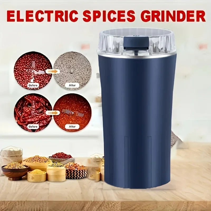 Electric Coffee Bean Grinder Multifunctional with One-Press Control Food Processor Blender for Espresso Nuts Grains Easy Clean - V.I.P Digital Presence