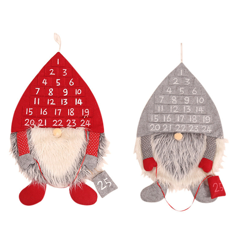 Christmas decorations non-woven fabric simulation wool creative forest man calendar Christmas calendar ornaments - V.I.P Digital Presence