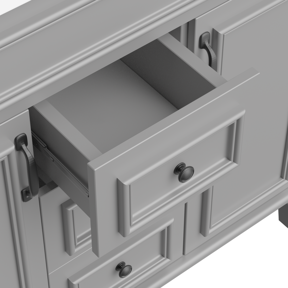 36'' Bathroom Vanity with Top Sink, Modern Bathroom Storage Cabinet with 2 Soft Closing Doors and 2 Drawers, Single Sink Bathroo - V.I.P Digital Presence