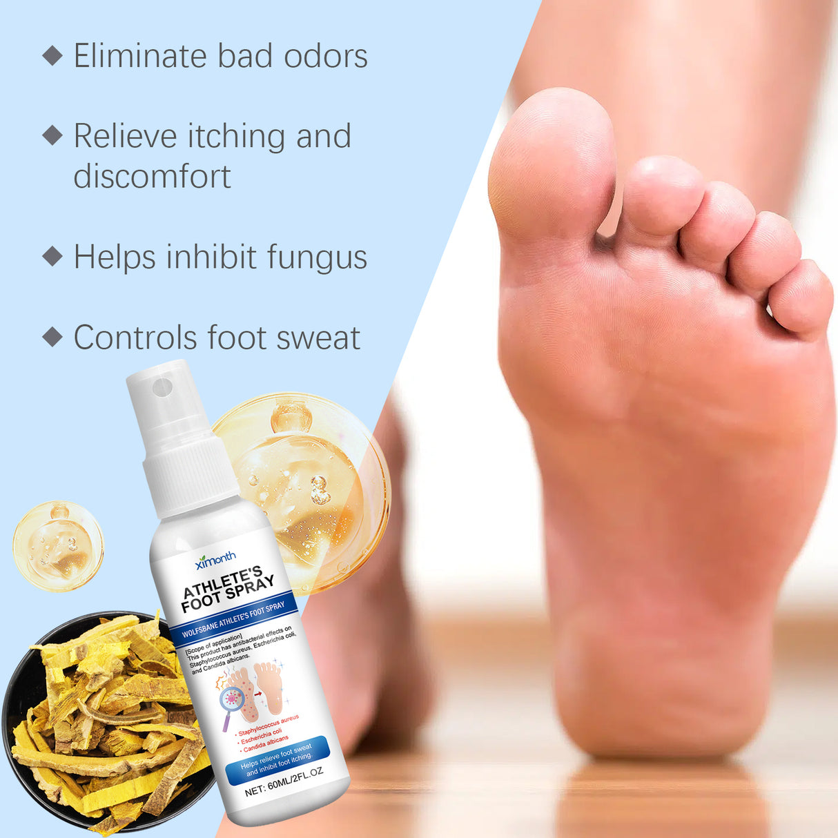 Foot Care Spray Soothing Dry Feet Mild Moisturizing Foot Care Spray - V.I.P Digital Presence