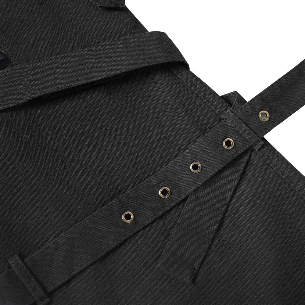 High Street Style Multi-Pocket Workwear Flared Trousers with Belt Design for Men - V.I.P Digital Presence