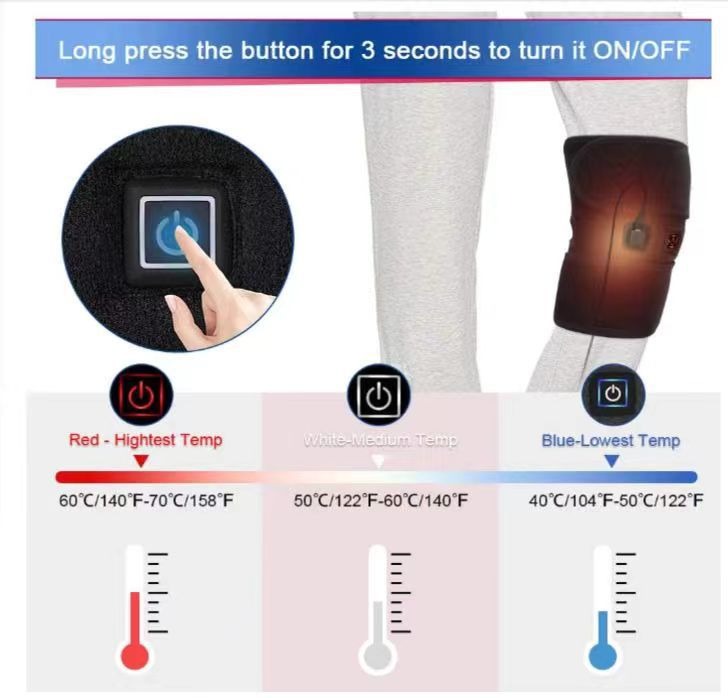 Electric heating knee pads for men and women with cold legs heating knee pads cold-proof leg warming knee pads - V.I.P Digital Presence