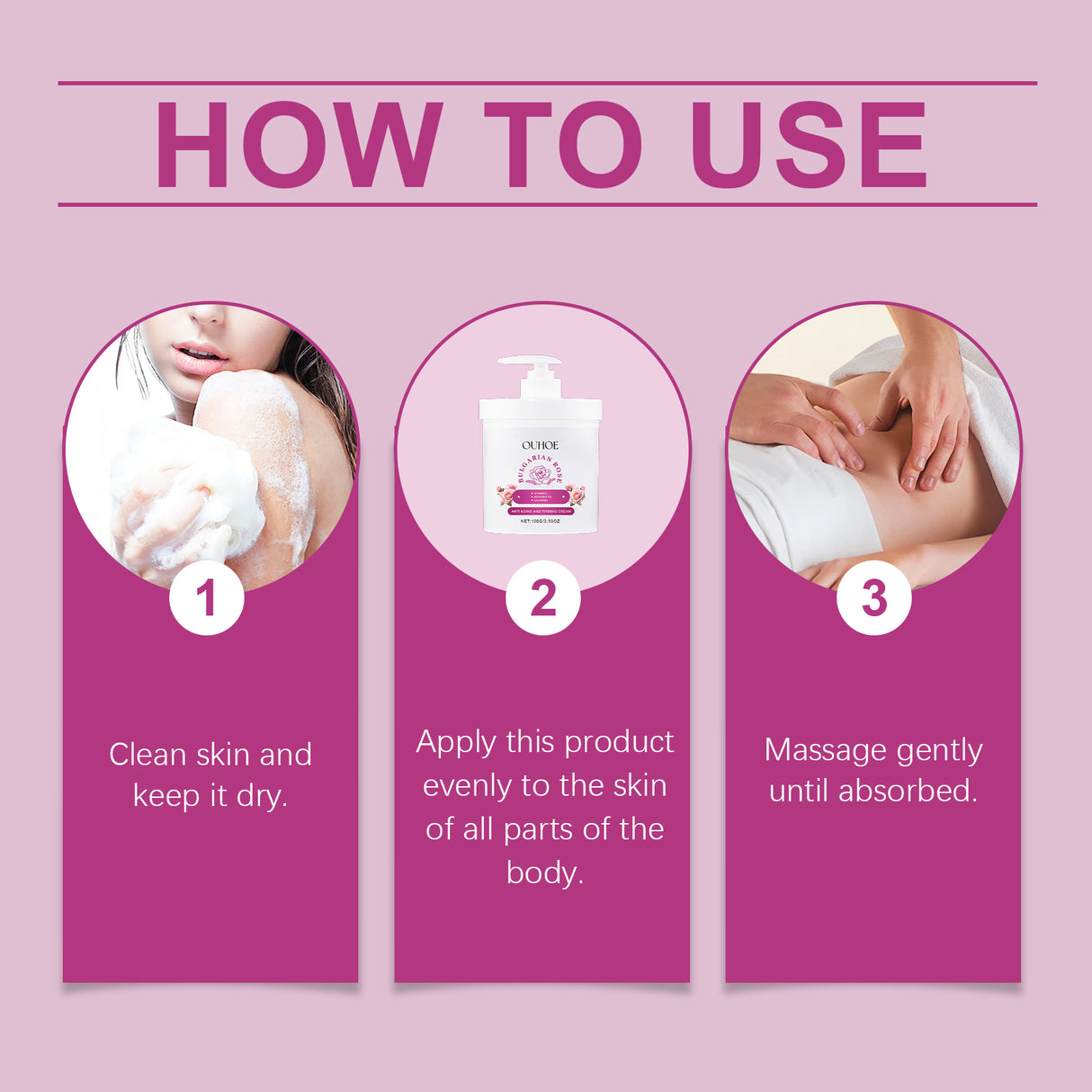 Rose Firming Moisturizer, Moisturizing And Brightening Repair Cream For Facial Skin With Light Lines