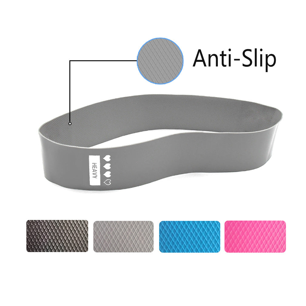 Yoga Fitness Tension Belt Anti-Skid New Latex Elastic Belt Squatting Hip Lifting Resistance Belt Elastic Belt Suit