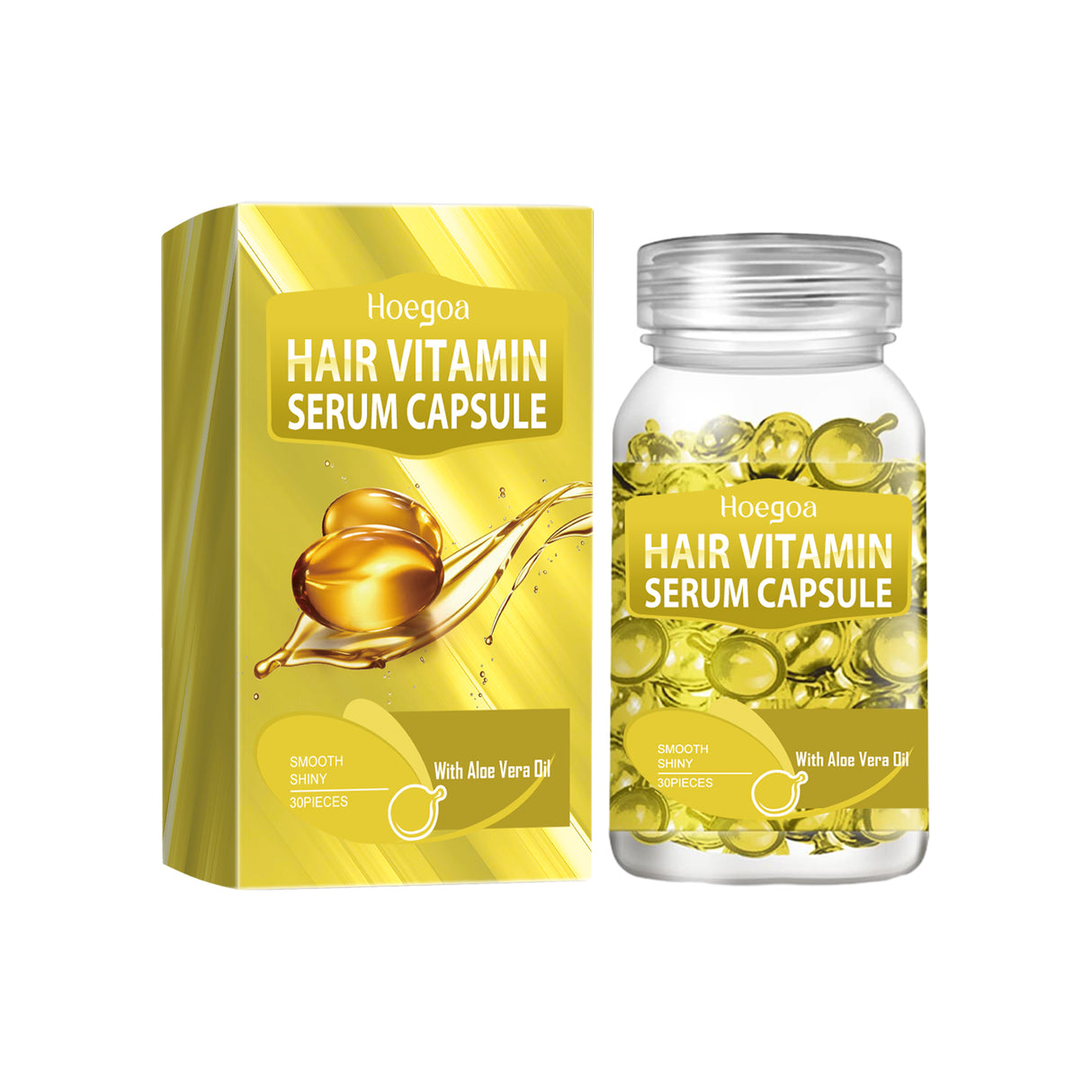 Yellow Hair Essential Oil Care Capsule Repair Scalp Dust, Moisturize And Protect Hair Soft And Shiny - V.I.P Digital Presence