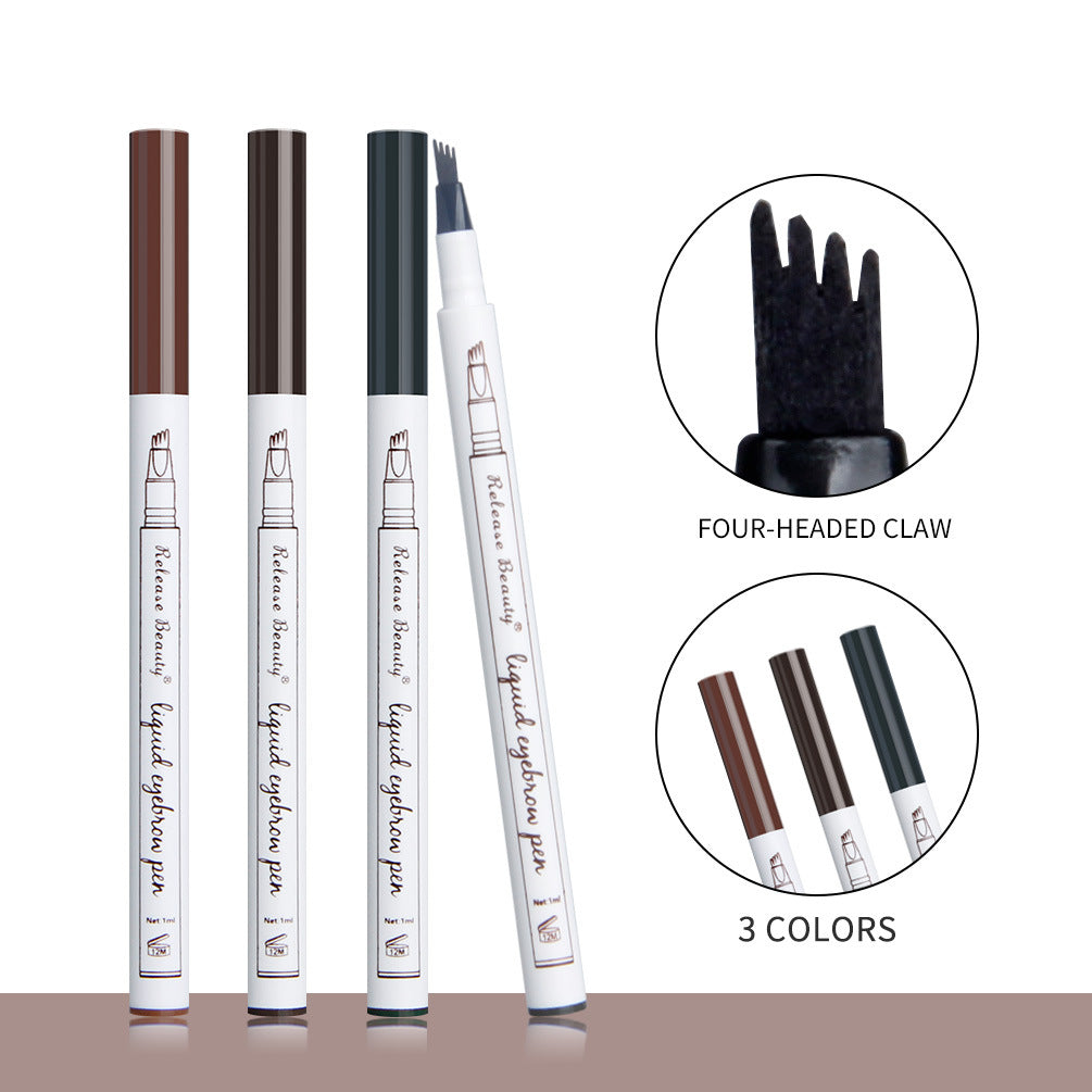 RELEASE BEAUTY Liquid Eyebrow Pencil Very Fine Micro Carving Eyebrow Pencil Is Easy For Lazy People To Use - V.I.P Digital Presence