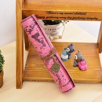 Retro Leather Pencil bag pencil pouch case school supplies pencil case plumier scolaire pencil pouch cute stationary - V.I.P Digital Presence