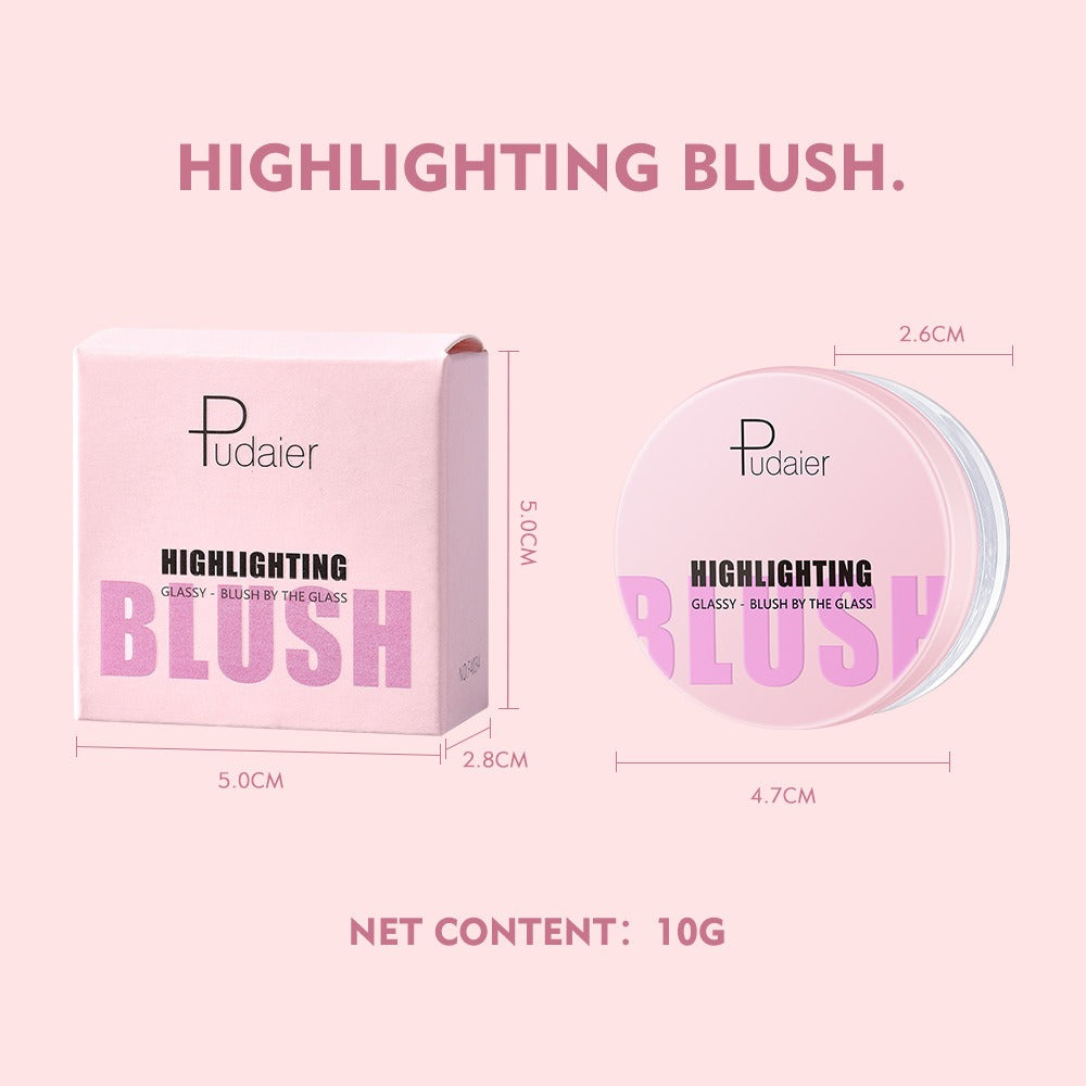 Pudaier temperature-changing blush transparent color-changing gel highlight blush cream natural nude makeup rouge blush - V.I.P Digital Presence