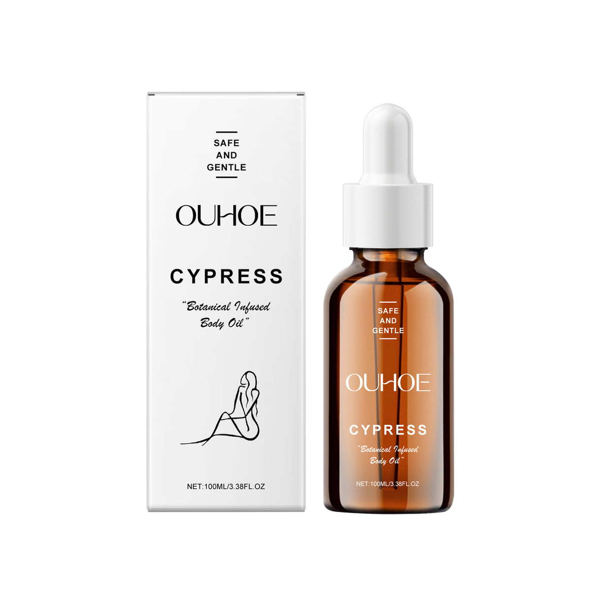 Cypress Body Oil,Daily Gently Moisturizes Whole Body Skin With Cypress Plant Body Care Massage Essential Oil