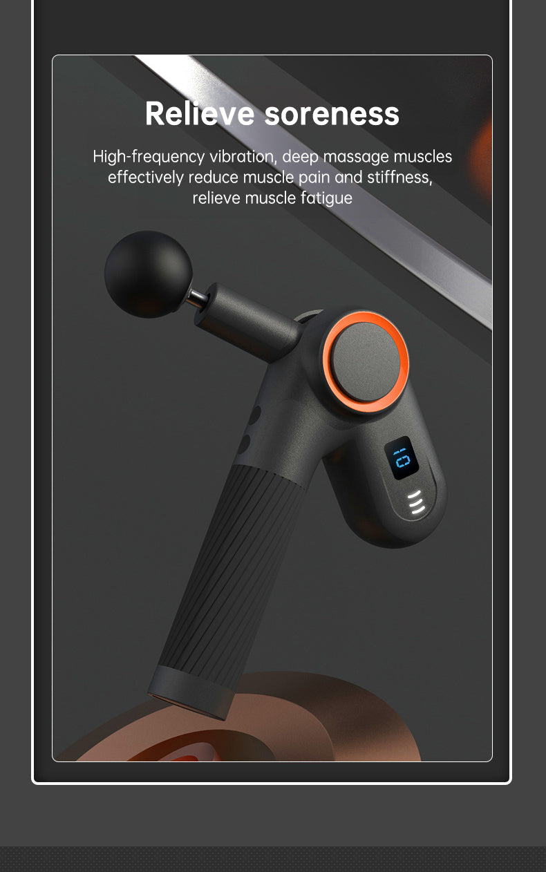 900-turn fascial gun USB charging massage angle rotatable full body muscle massage machine gun - V.I.P Digital Presence