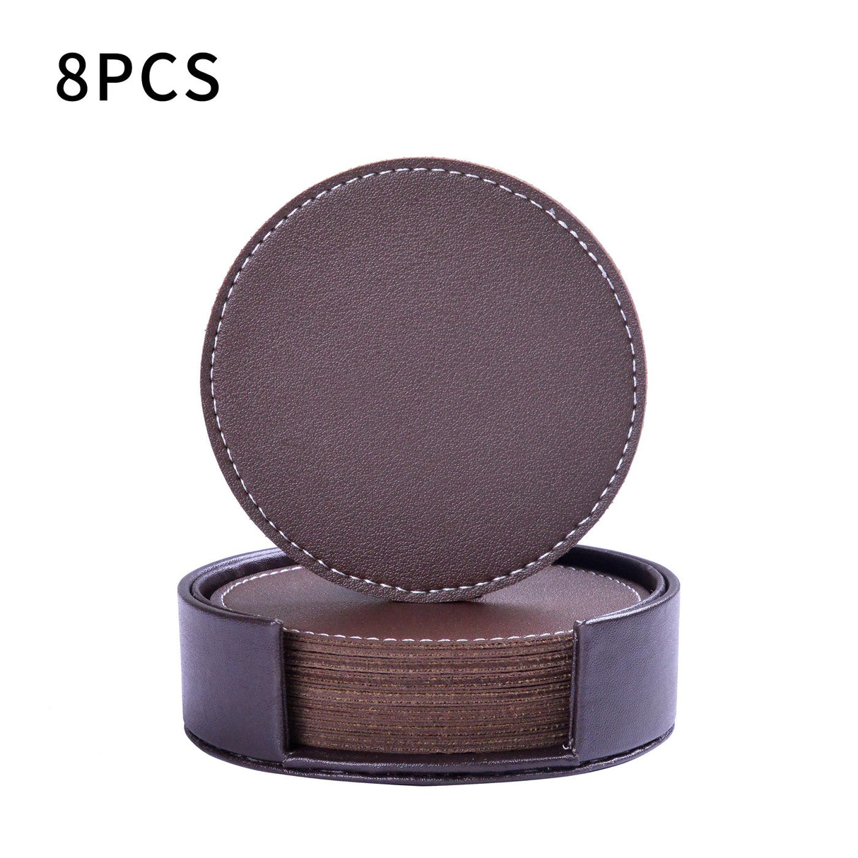 Creative PU leather coaster Exquisite insulated tea water cushion Square leather coaster - V.I.P Digital Presence