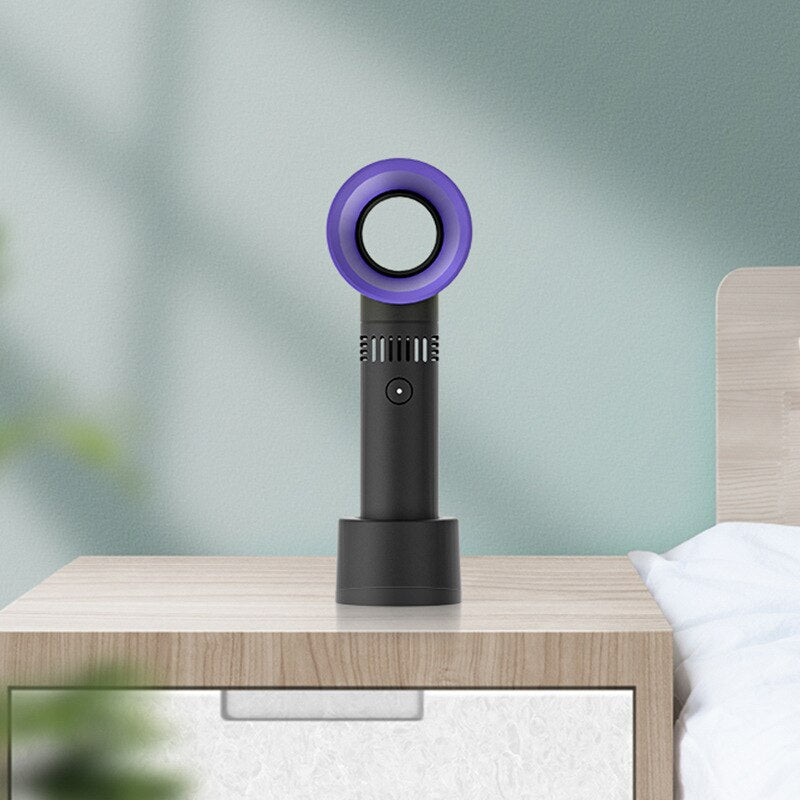 Mini Portable Fan USB Rech Mini Portable Fan USB Rechargeable Night Light Cooling Handheld Fan Three Speed - V.I.P Digital Presence