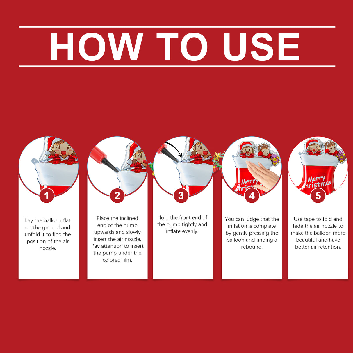 Christmas Balloons Balloon Standing Santa Claus Reindeer Christmas Tree Event Atmosphere Arrangement - V.I.P Digital Presence