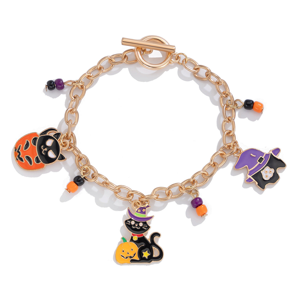 Halloween Party Ghost Bracelet Trendy Girl Pumpkin Festival Alloy Pendant Handmade Girl - V.I.P Digital Presence