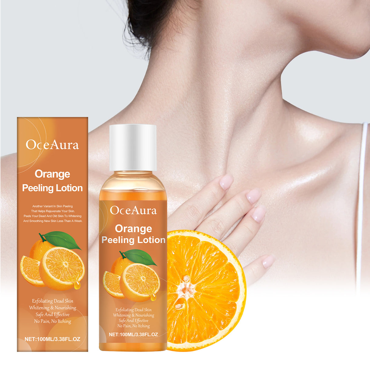 Orange Peel Exfoliating Essential Oil Gently Removes Aging Exfoliating Dead Skin Smooth Massage Essential Oil