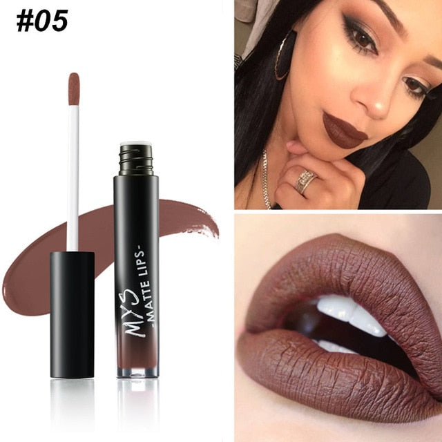 MYS Brand Makeup Matte Liquid Lipstick Tint Waterproof Make Up Long Lasting Lip Stick Nude Lip Gloss Cosmetics Batom - V.I.P Digital Presence