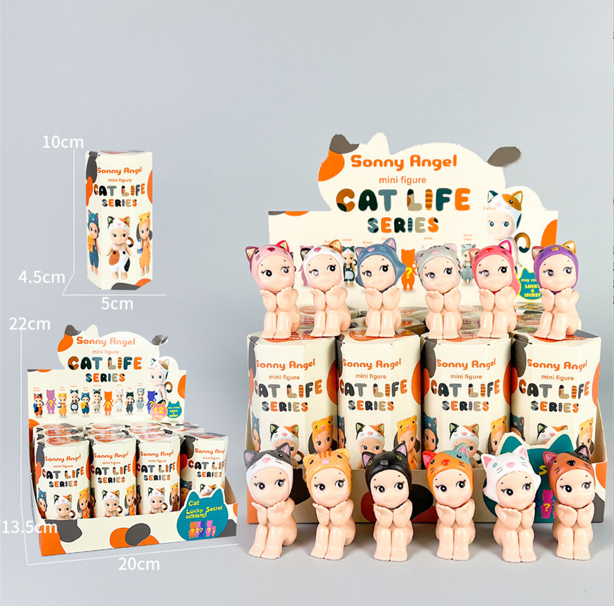 Party Angel Cheek Blind Box Car Ornament Mobile phone Decoration Handmade Anime Doll Finished End Box - V.I.P Digital Presence