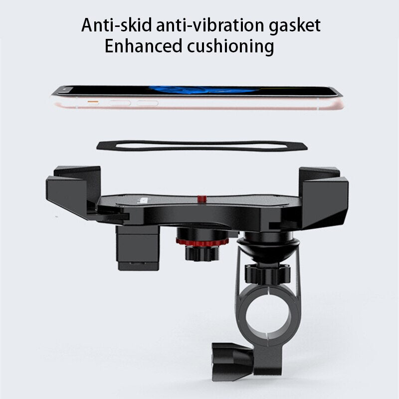 Motorcycle Handlebar Bike Mobile Cell Phone Mount Holder Support Bicycle Phone Stand For 4-6.5 inches For Samsung Huawe Xiaomi - V.I.P Digital Presence