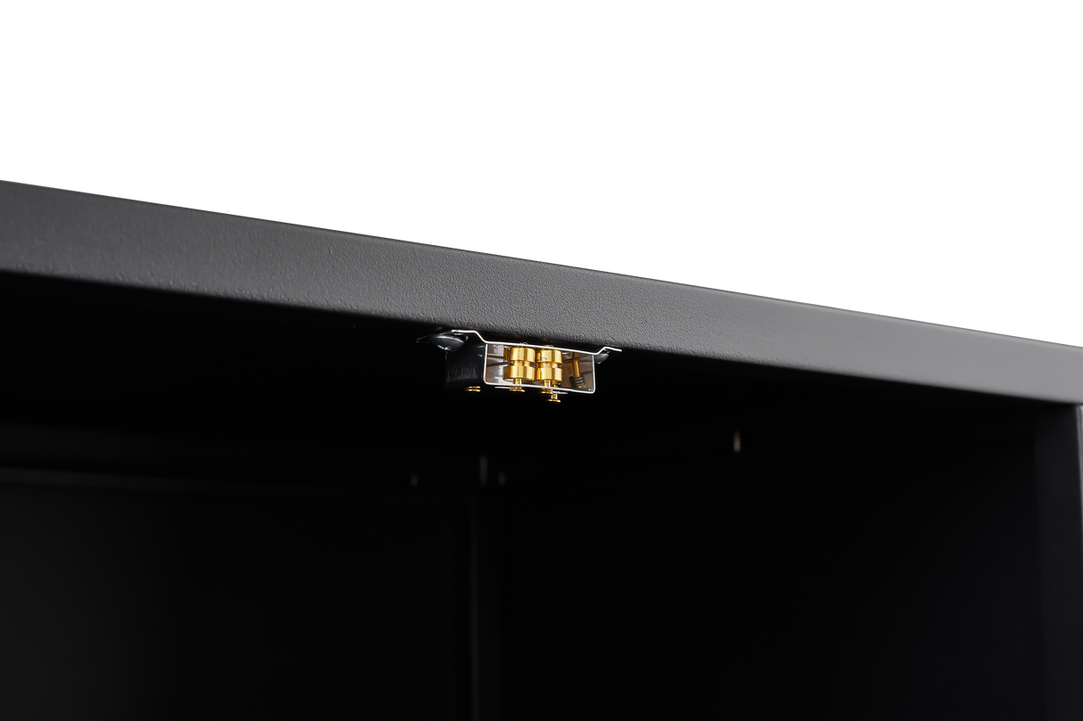 Office furniture Copier Cabinet black 2 door steel copier stand mobile pedestal file Printer Stand - V.I.P Digital Presence