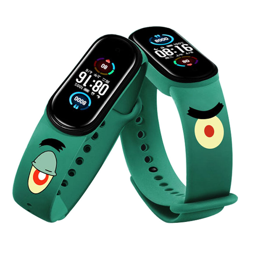Silicone Bracelet For Xiaomi Mi Band 5 for miband 5 4 3 strap print Wrist Band for xiaomi miband 4 3 bracelet Accessories