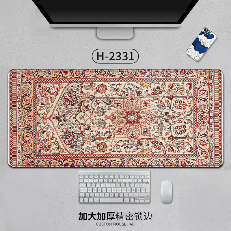 Large Persian Mouse Pad Office Carpet MousePad Natural Rubber Lockedge Anti Slip Desk Mat Laptop Office Game Accessories Pad - V.I.P Digital Presence