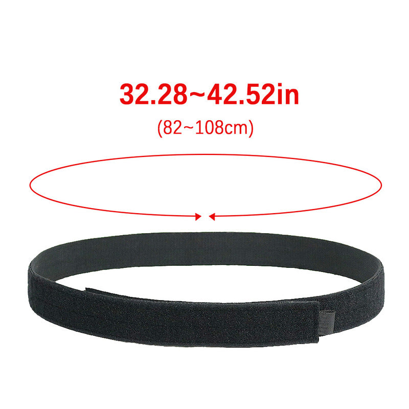 Tactical Inner Belt, Duty Nylon Hook - Loop Adjustable Black Waist Belt - V.I.P Digital Presence