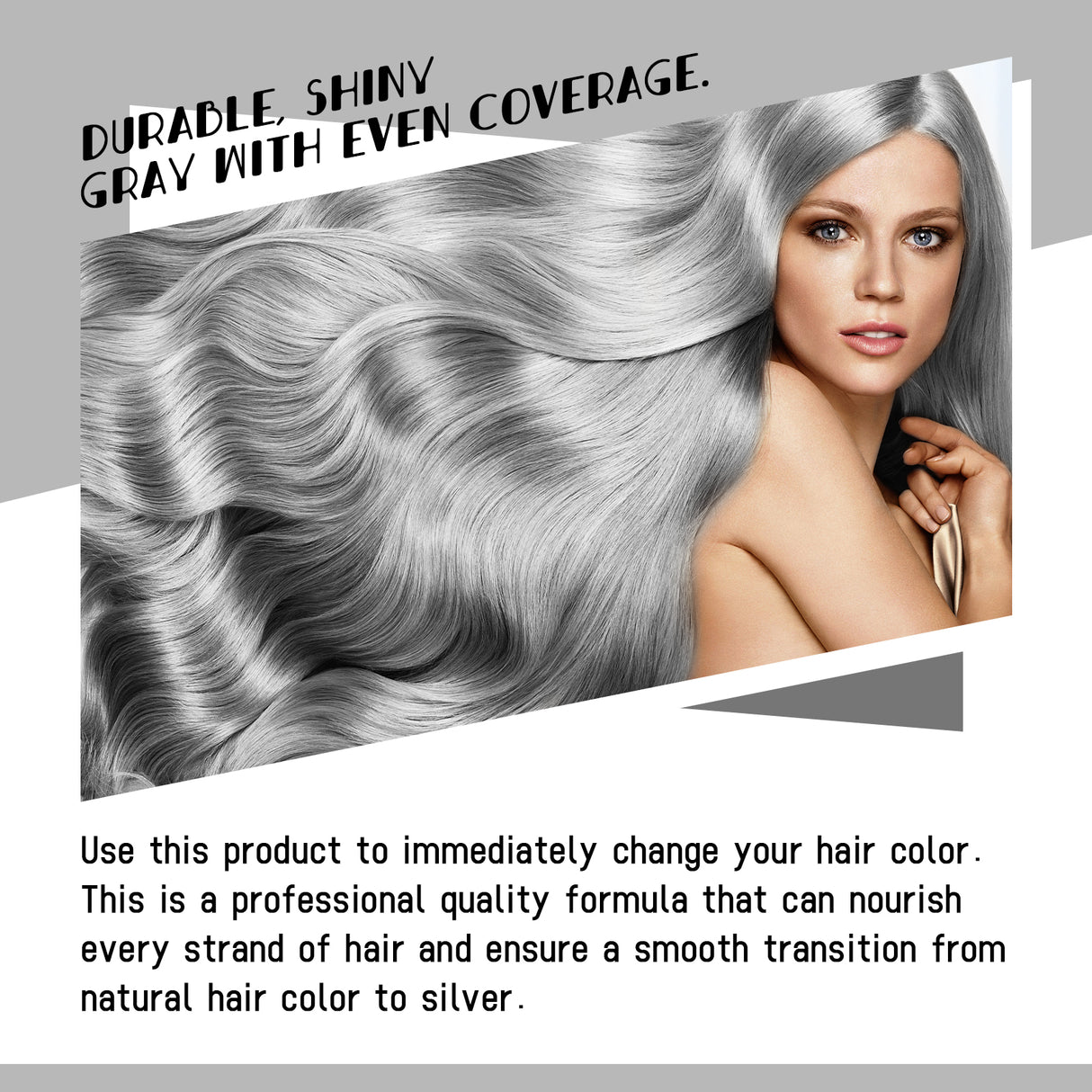 Gray Hair Balm Natural Hair Color Long Lasting, No Damage To Hair Easy To Color Easy To Clean Damp Hair Conditioner - V.I.P Digital Presence