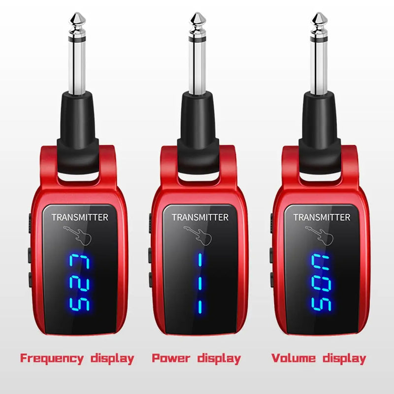 Wireless Guitar System Rechargeable Upgrated LED Screen15 Channels UHF Wireless Guitar Transmitter Receiver Guitar Accessories - V.I.P Digital Presence