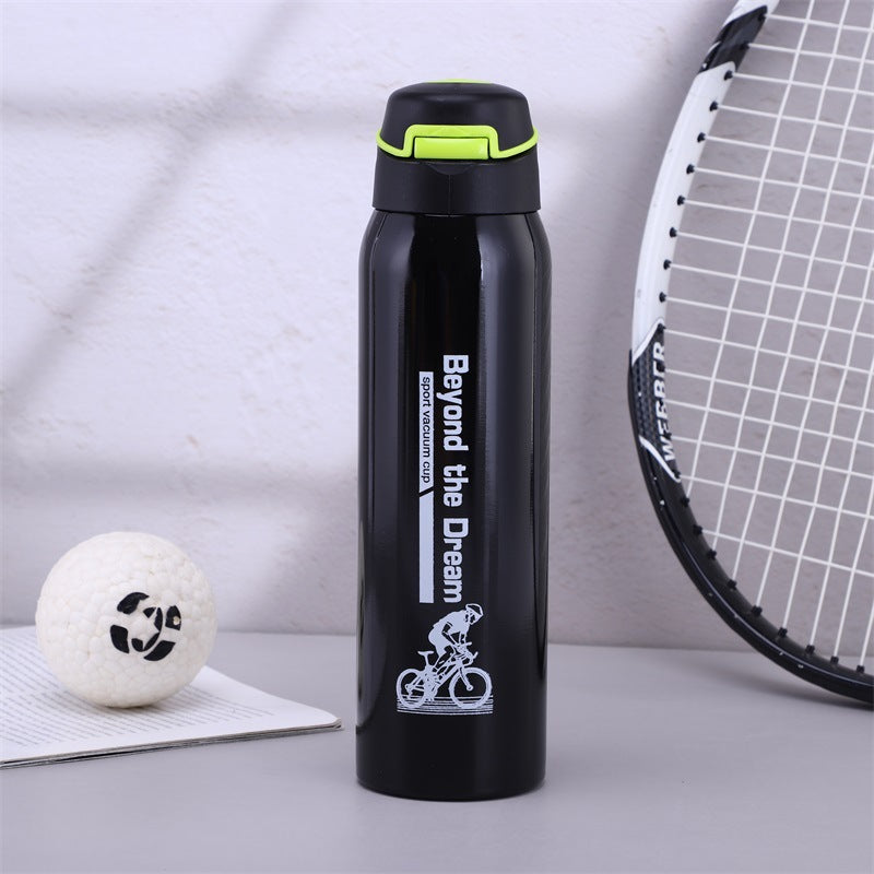 Outdoor sports kettle with handle portable thermos cup anti-fall mountaineering water cup home vacuum cup - V.I.P Digital Presence