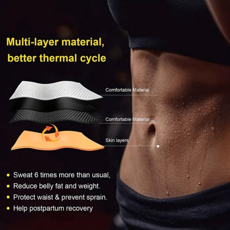 Cross-border sports women's waist trainer slimming belt sweaty adjustable zipper reinforced body shaping abdominal belt - V.I.P Digital Presence