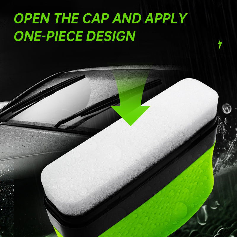Car Glass Oil Film Remover with Sponge Cleaning Brush, Ideal for Front Inner Windshield Cleaning - V.I.P Digital Presence