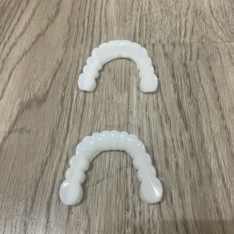 Upper Teeth And Lower Teeth Simulation Braces Non-Porous Braces Whitening Sleeves Second-Generation Silicone Simulation Teeth Dentures - V.I.P Digital Presence
