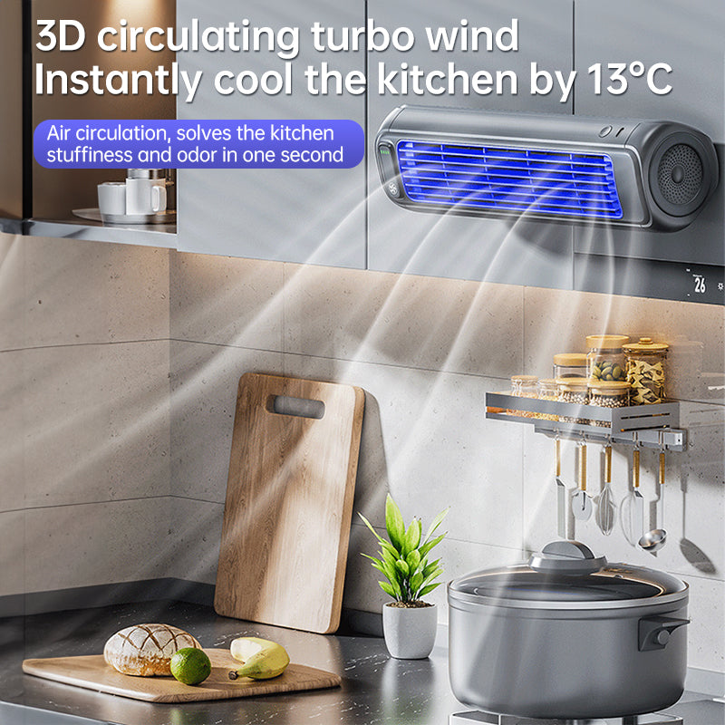 Wall-mounted AC fan: quiet, rechargeable, portable, cooling. For home, kitchen, bathroom – no drilling. - V.I.P Digital Presence