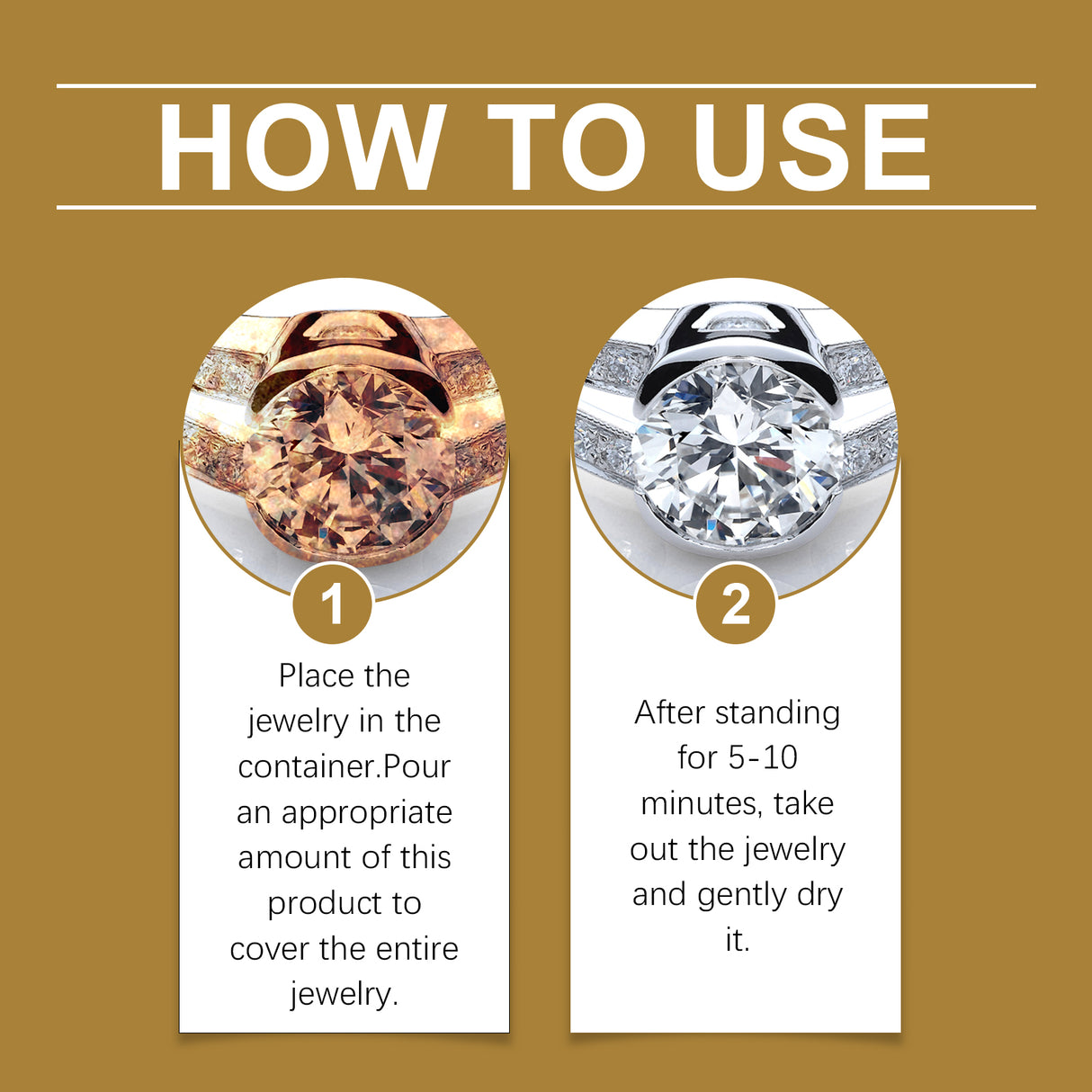 Jewelry Cleaner Jewelry Metal Cleaning Solution Diamond Necklace Rust And Ash Removal Care Solution - V.I.P Digital Presence