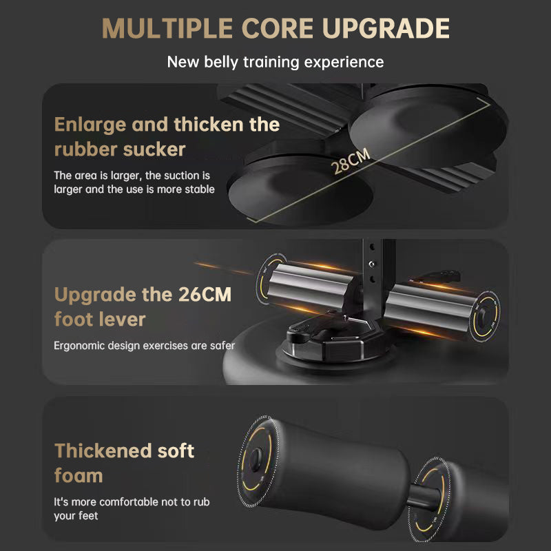 Portable Self-Suction Sit-up Bar Abdominal Core Trainer Movement Auxiliary Device Adjustable Sit Up Assistant - V.I.P Digital Presence