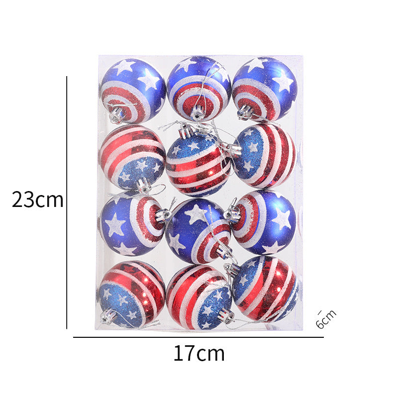 Hanging decorative props Captain America Christmas plastic ball hand-painted ball cover - V.I.P Digital Presence