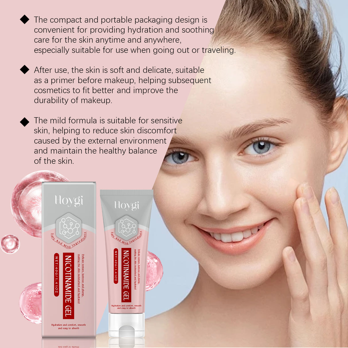 Niacinamide Facial Gel Deeply Nourises Facial Skin Repair Moisturizing Massage Moisturizing Gel